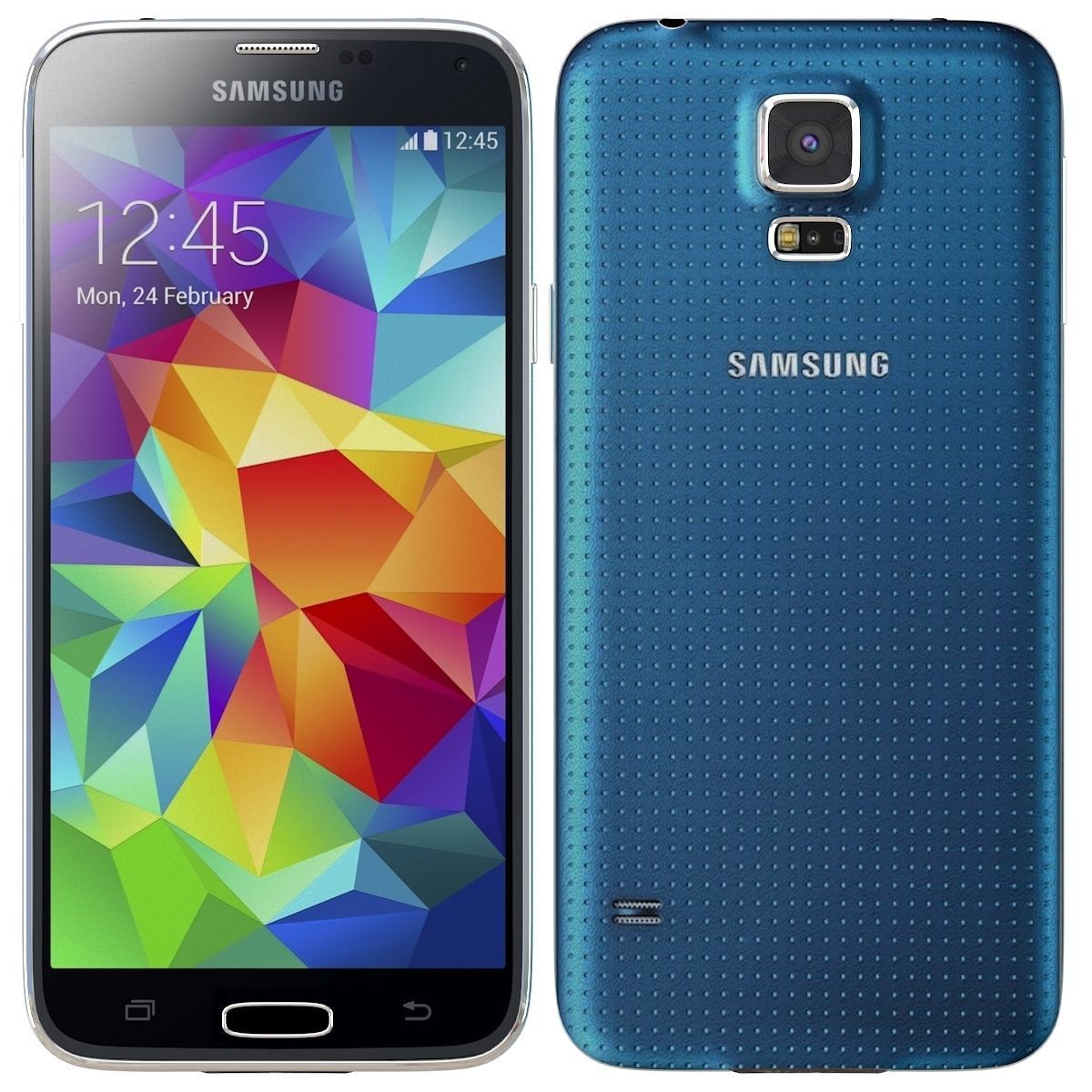 Samsung Galaxy S5 Blue 3D model_2