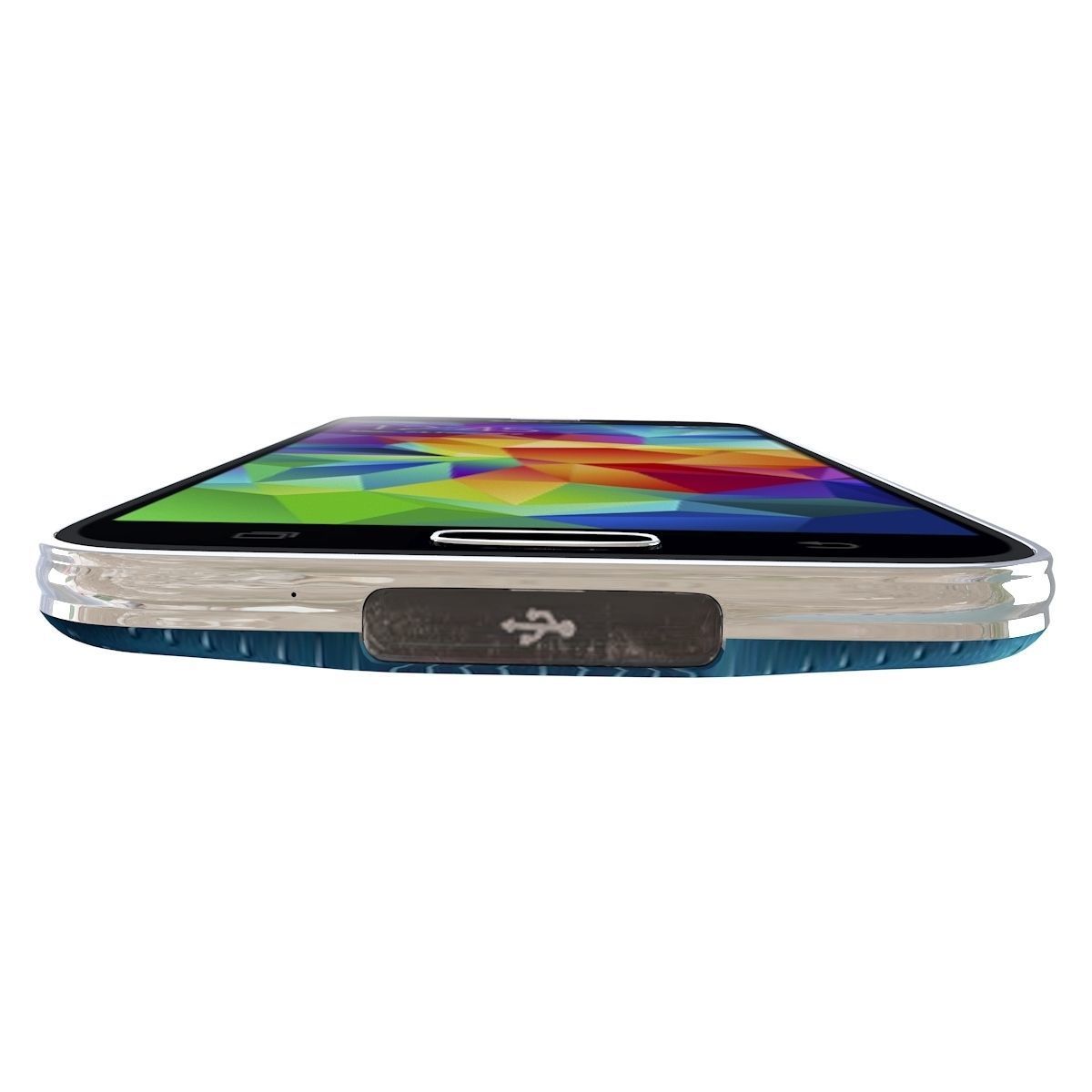 Samsung Galaxy S5 Blue 3D model_7