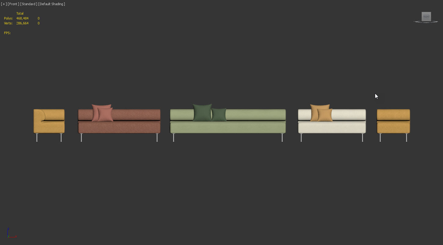 Eave Dining Sofa by MENU 3D model_8