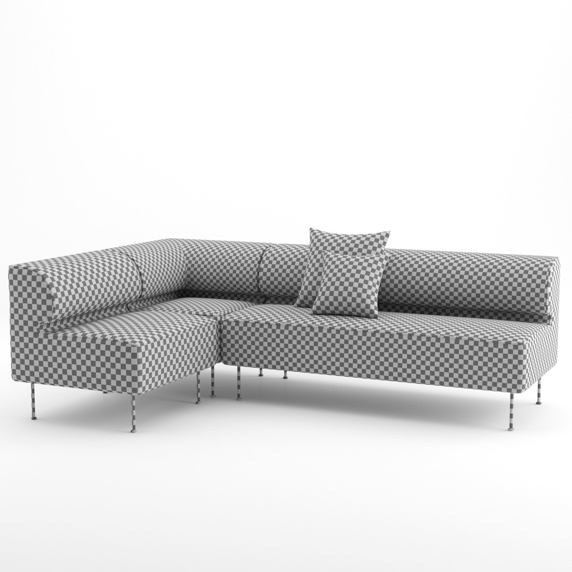 Eave Dining Sofa by MENU 3D model_7