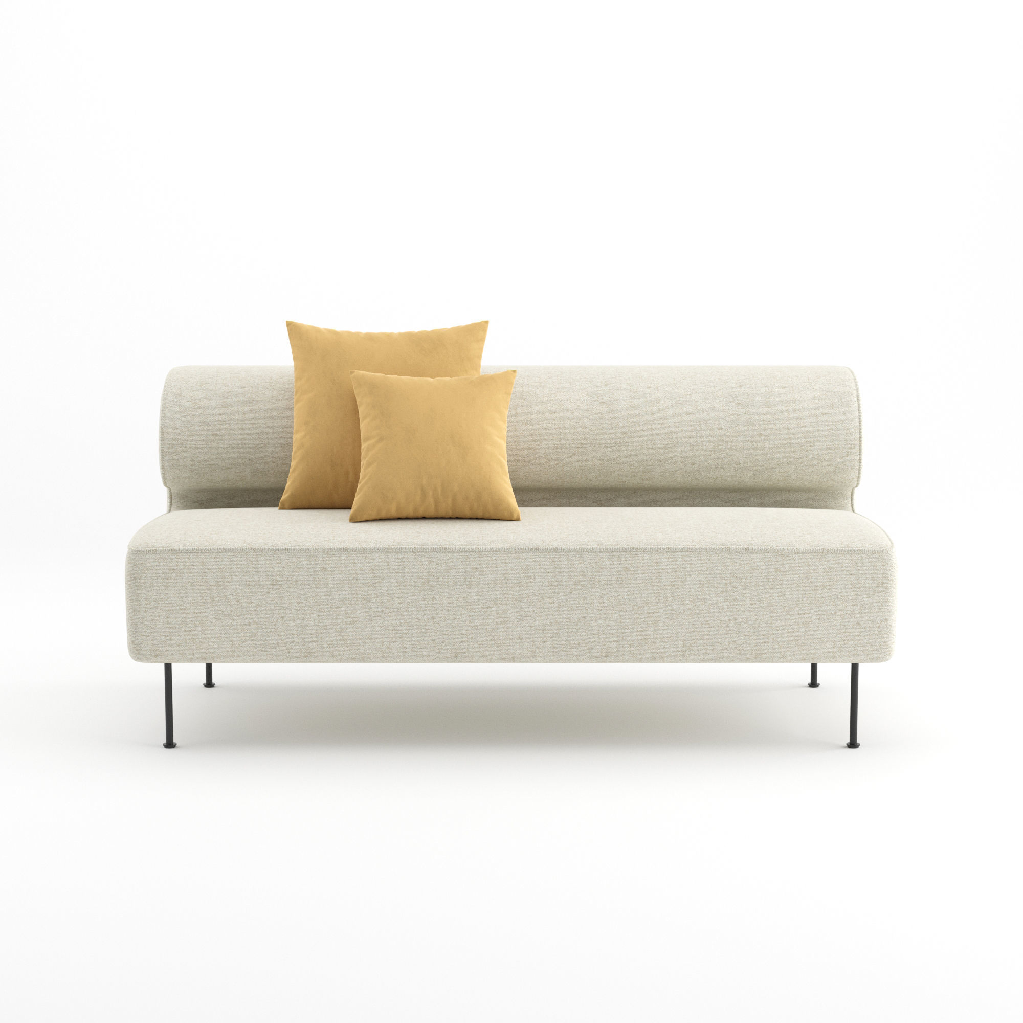 Eave Dining Sofa by MENU 3D model_4