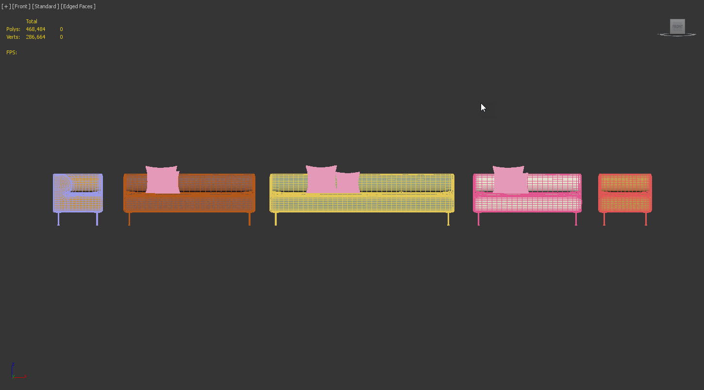 Eave Dining Sofa by MENU 3D model_9