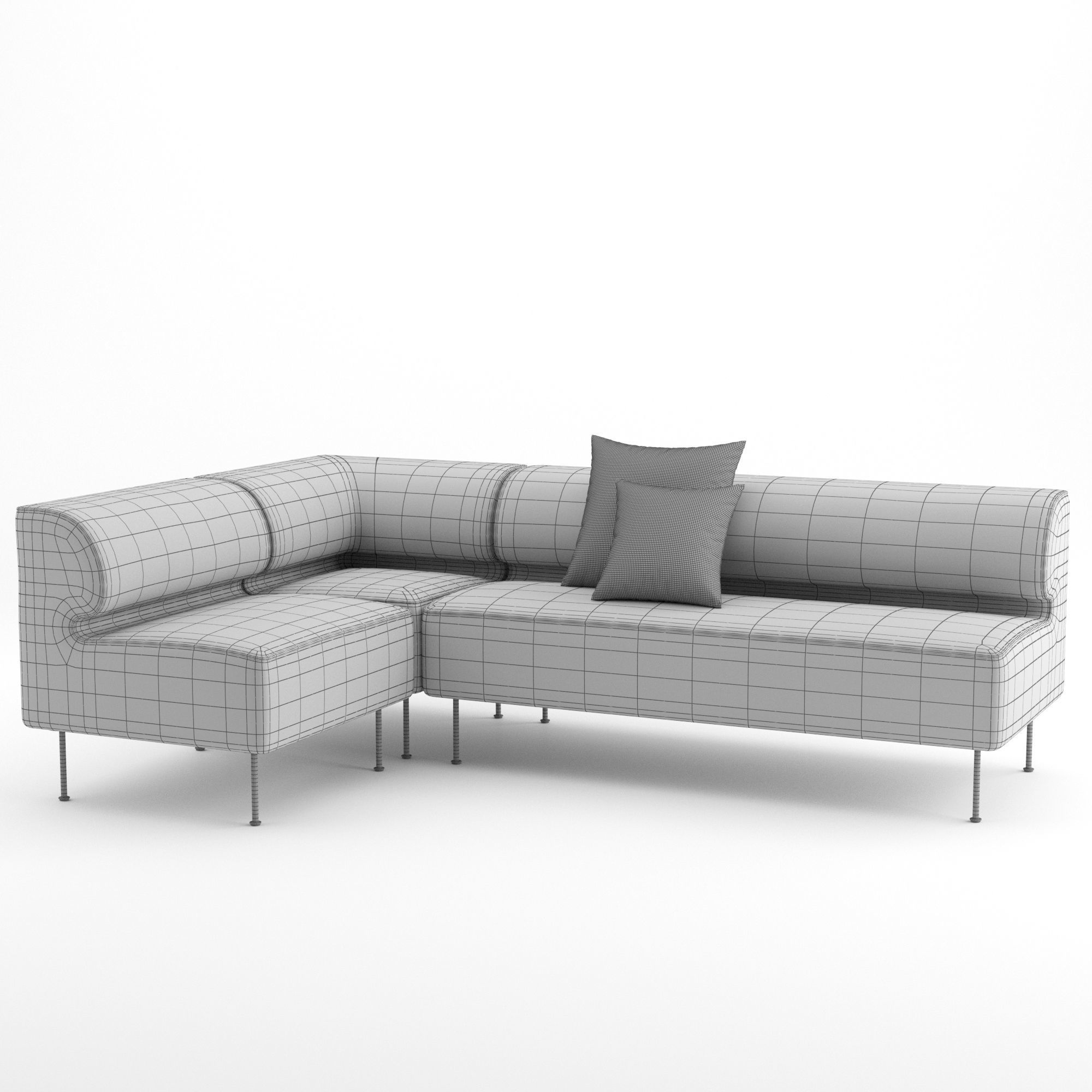 Eave Dining Sofa by MENU 3D model_6
