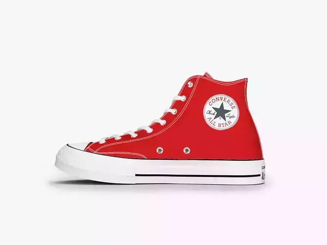 converse all stars high red