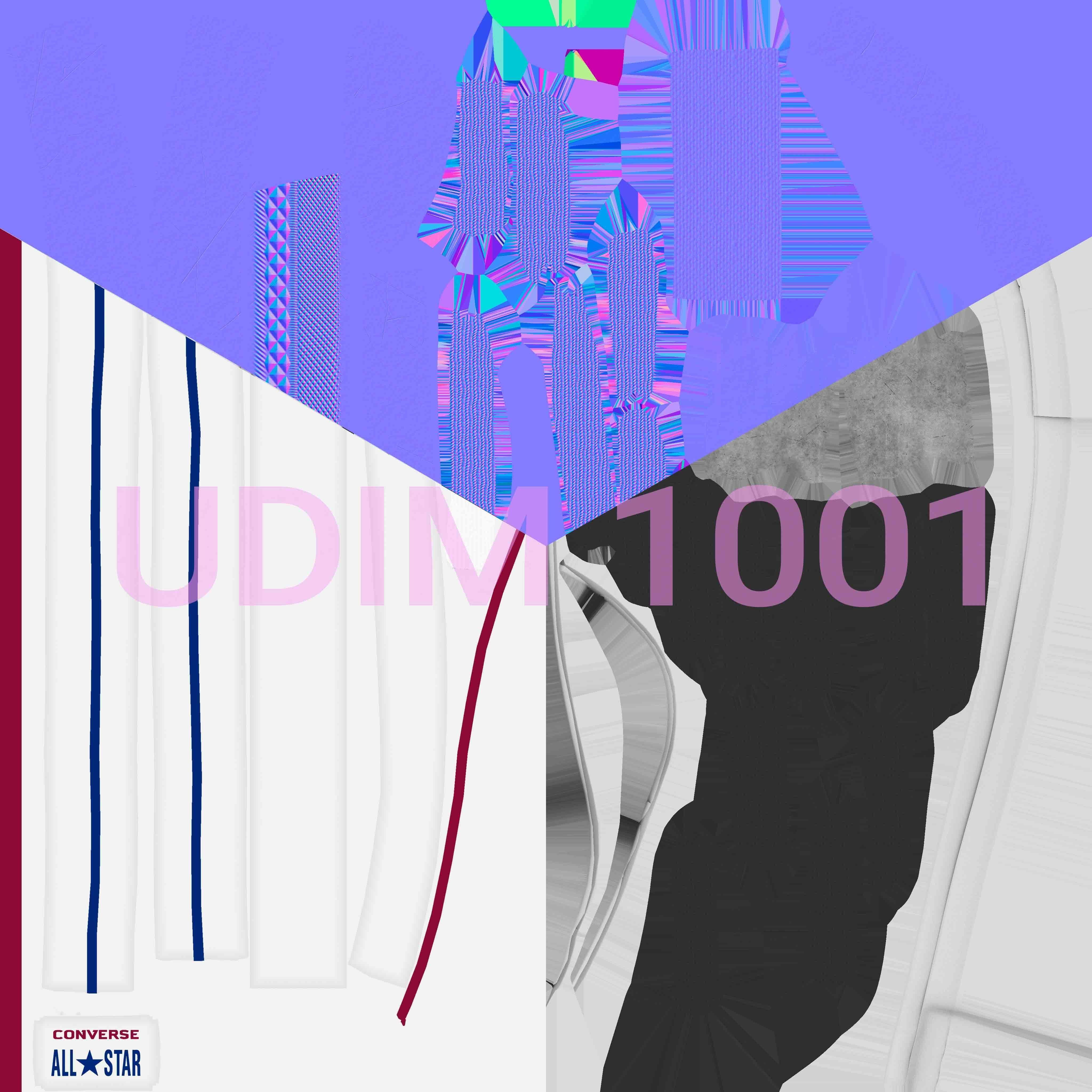 converse all stars low white 3D model_11