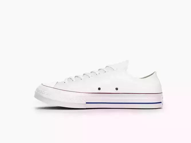 converse all stars low white 3D model