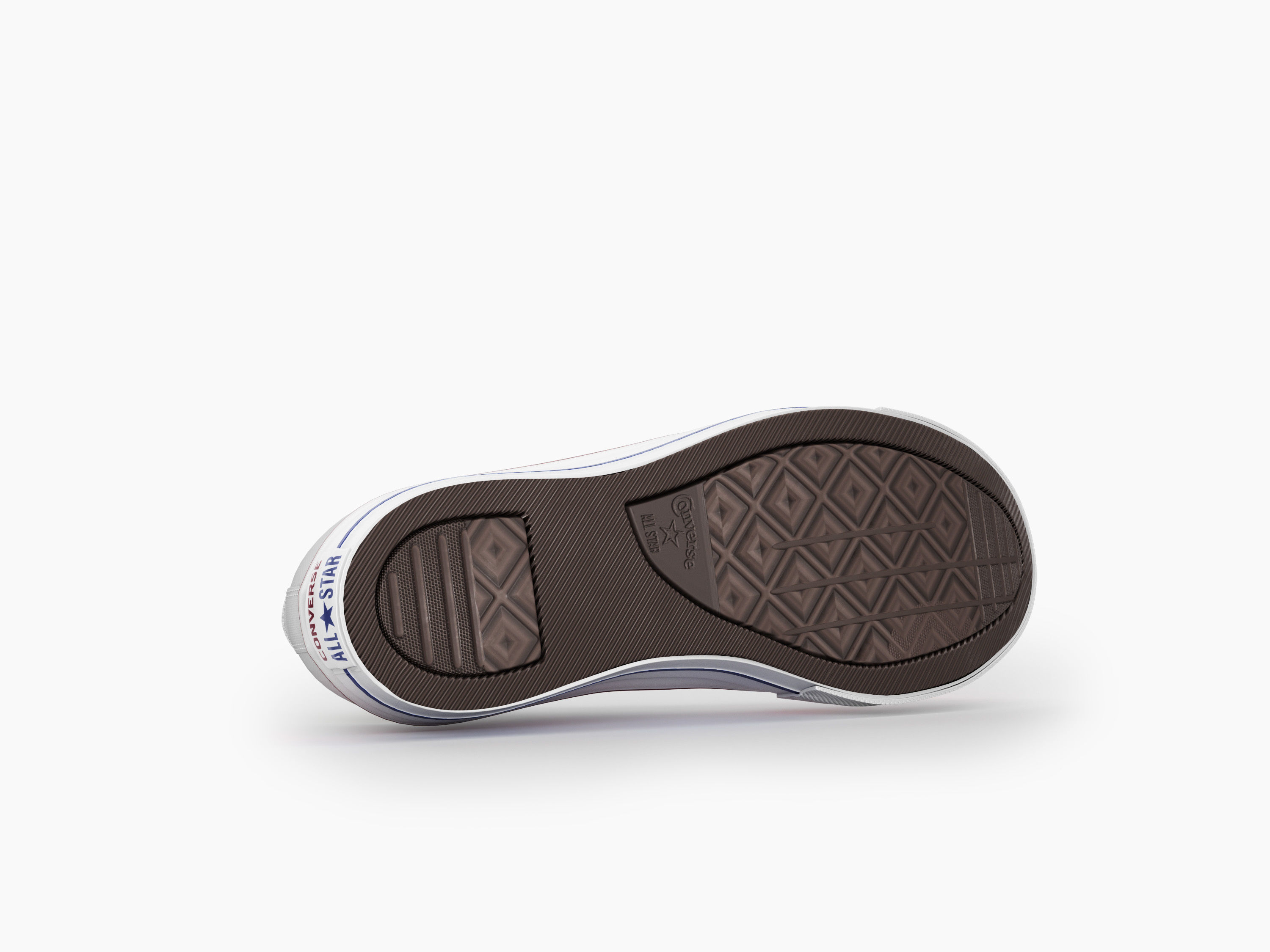 converse all stars low white 3D model_5