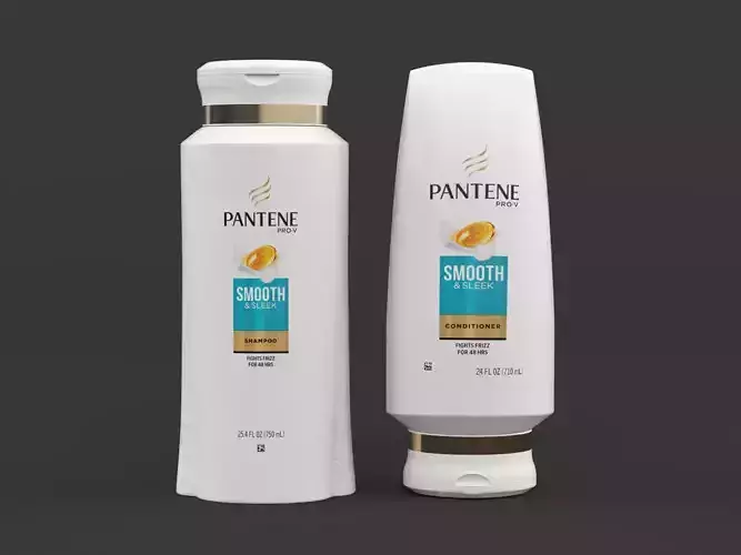 Pantene Shampoo and Conditioner 3D model