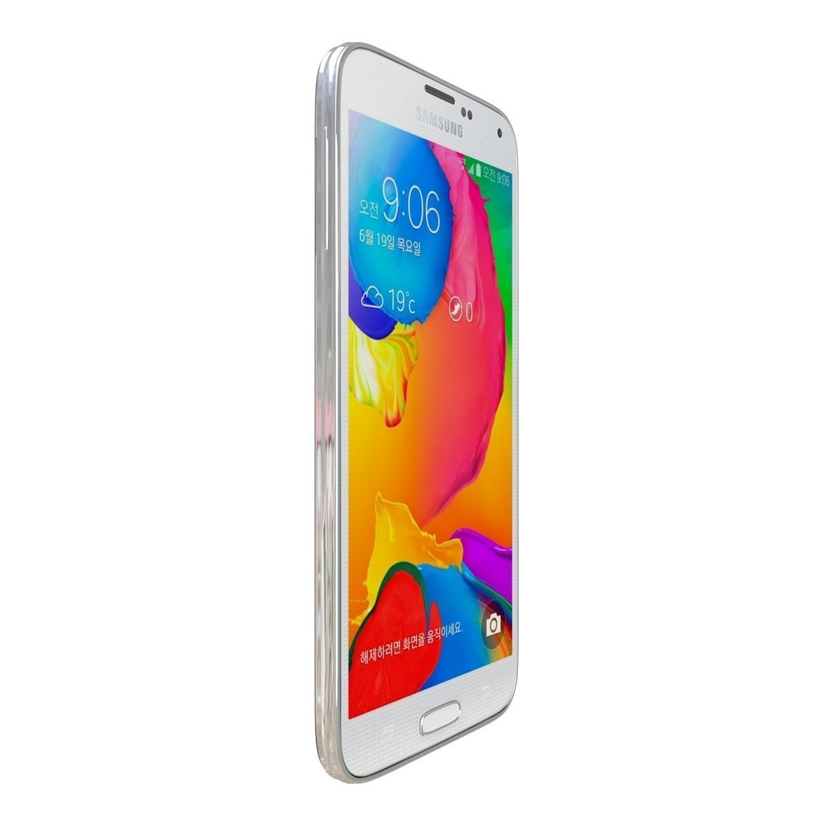 Samsung Galaxy S5 LTE-A Shimmering White 3D model_6