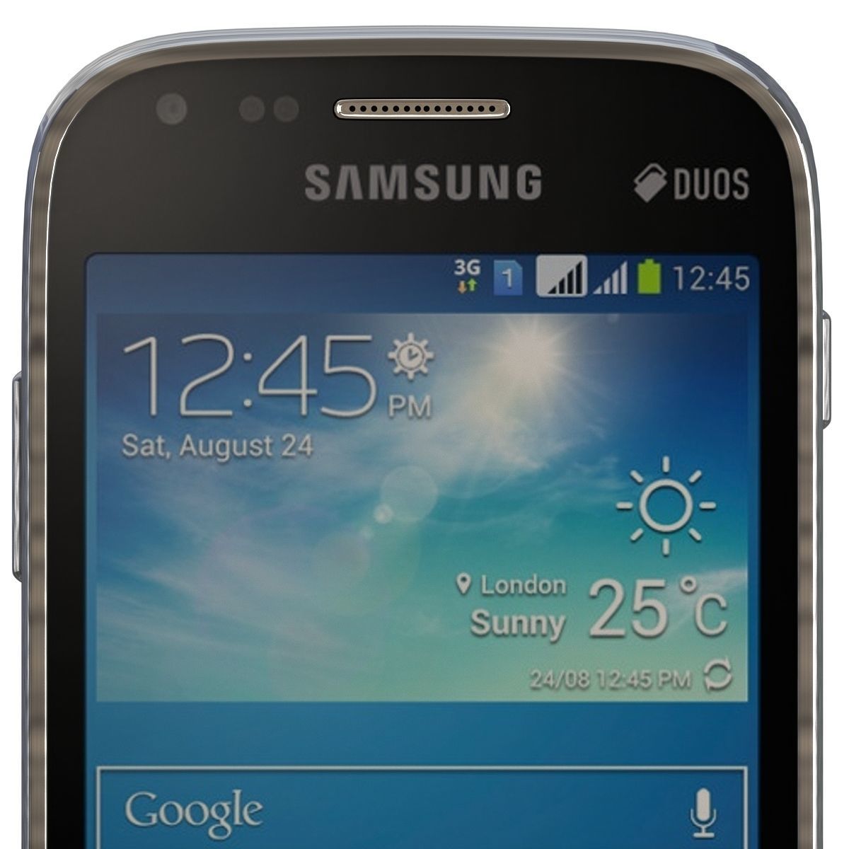 Samsung Galaxy S Duos 2 S7582 Black 3D model_2