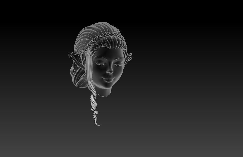 Princess Zelda on the beach 3D print model_17