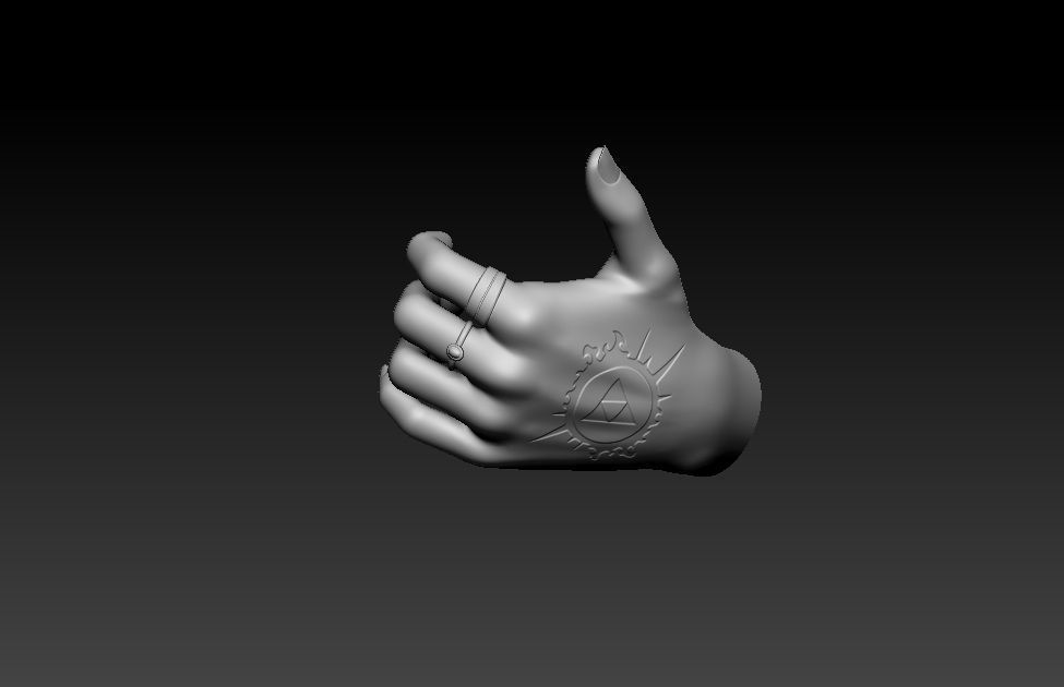 Princess Zelda on the beach 3D print model_22