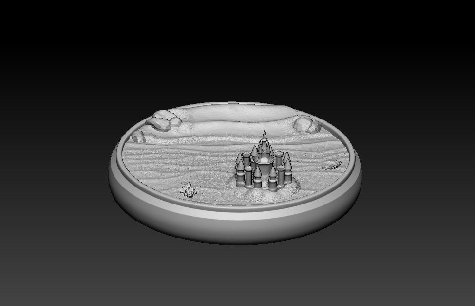 Princess Zelda on the beach 3D print model_14