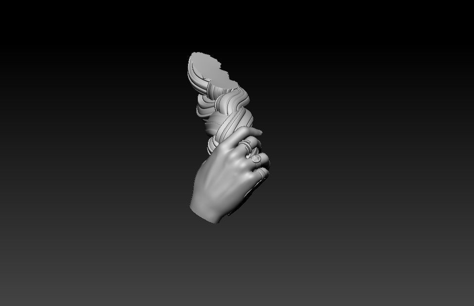 Princess Zelda on the beach 3D print model_24