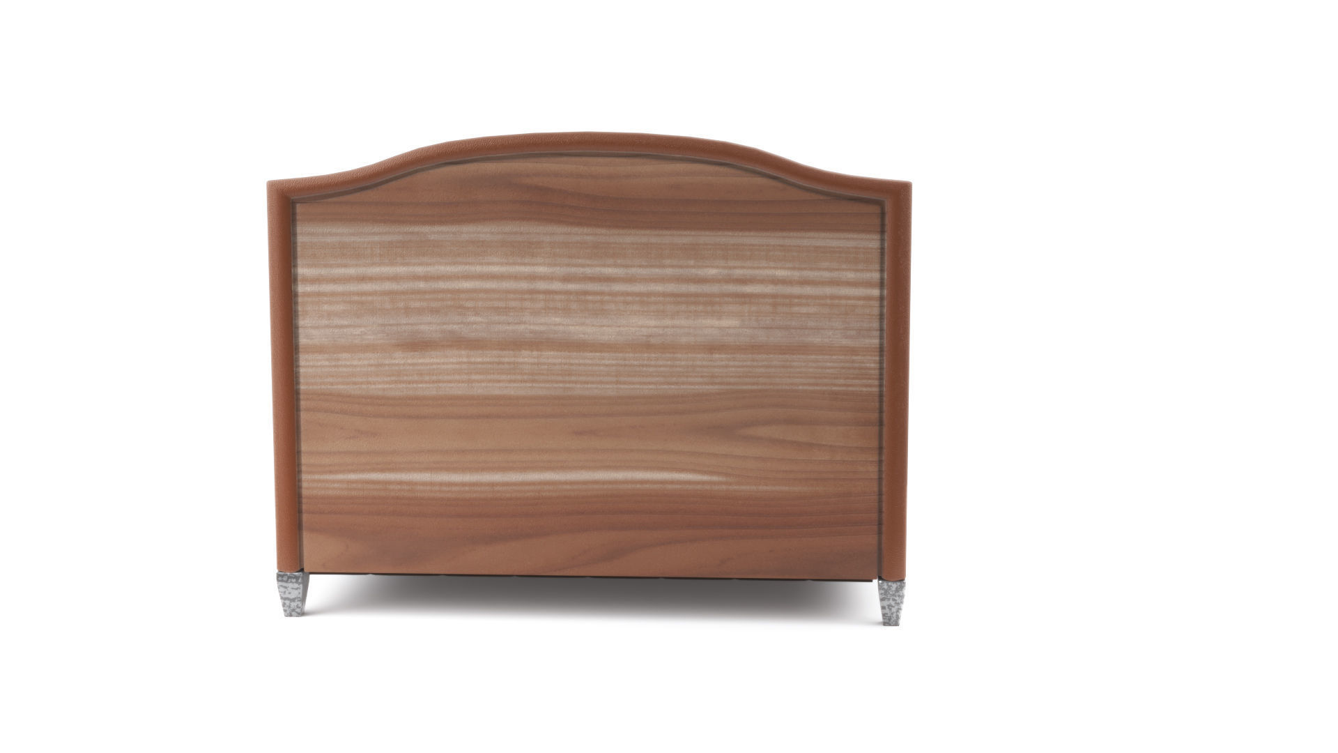 Prieto Tufted Camelback Upholstered Platform Bed  Low-poly 3D model_3