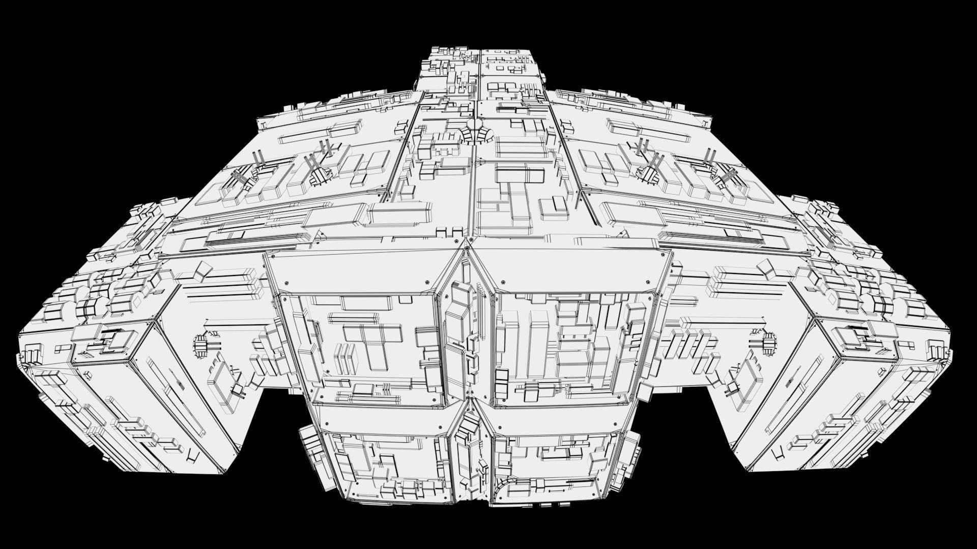 Starship - Full Render Scene 3D model_6