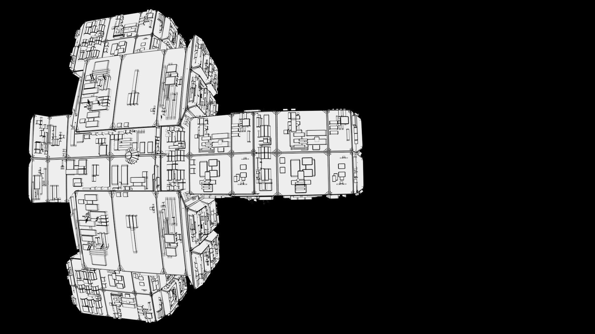 Starship - Full Render Scene 3D model_5