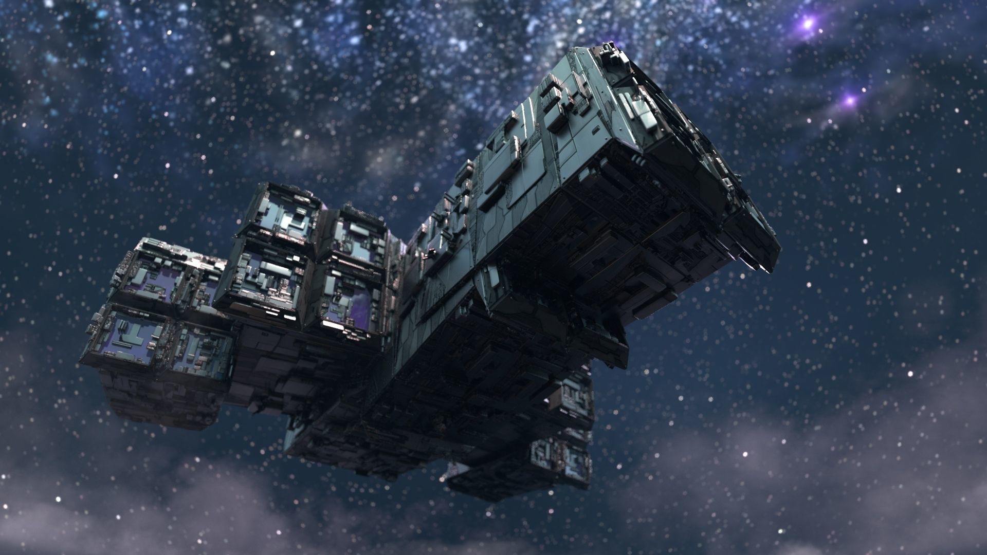 Starship - Full Render Scene 3D model_2