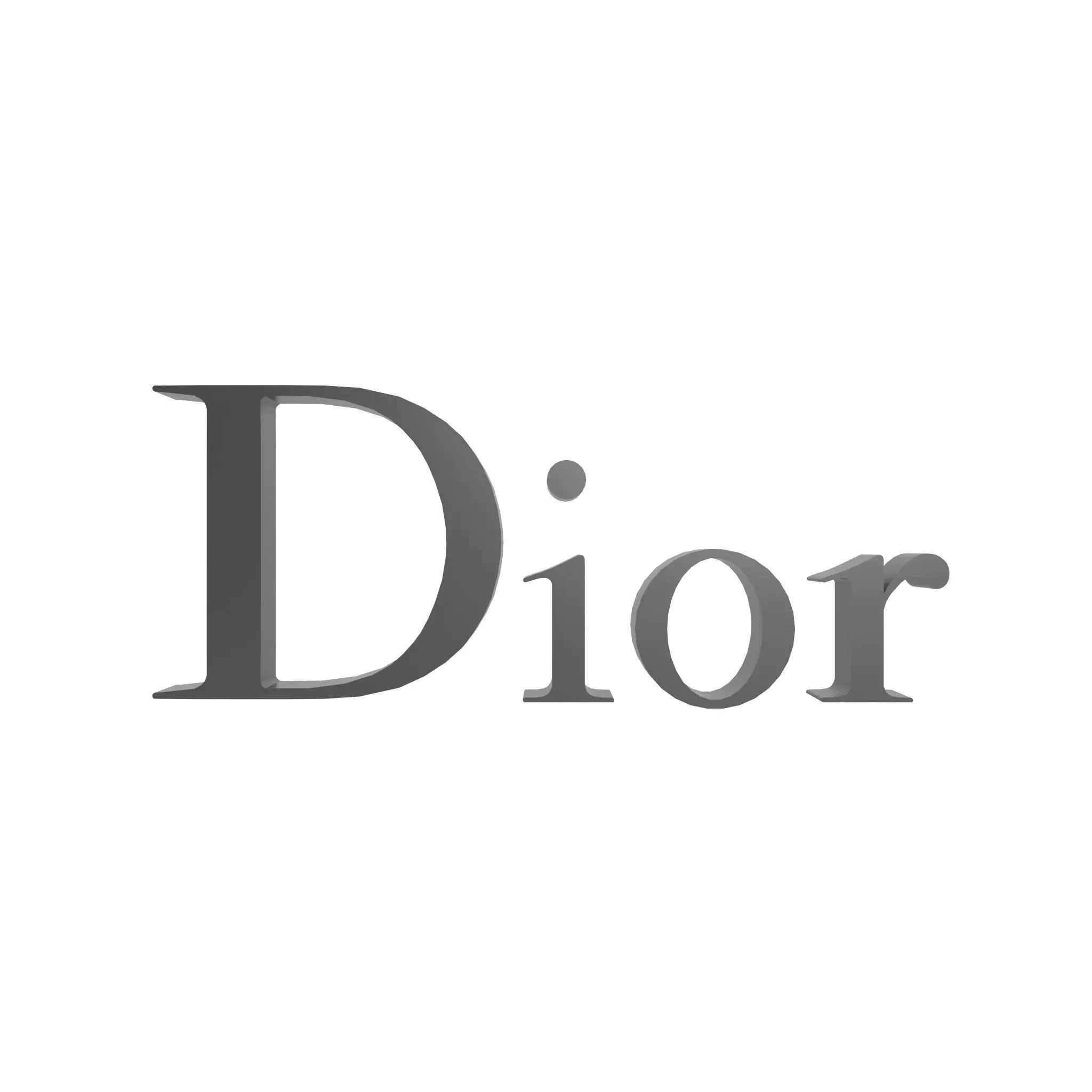 Dior Logo v1 001 Free low-poly 3D model