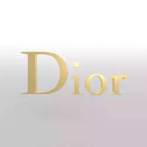 Dior Logo v1 003 Free low-poly 3D model