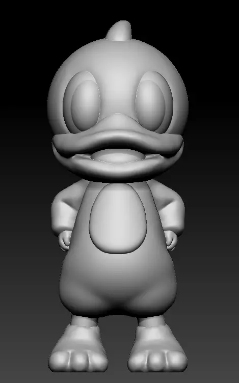 3D model cartoon duck 3D print model