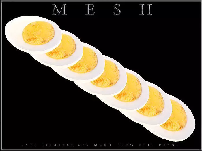 Slice of Egg - All in One Low-poly 3D model_0