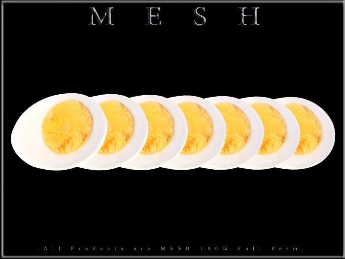 Slice of Egg - All in One Low-poly 3D model_1