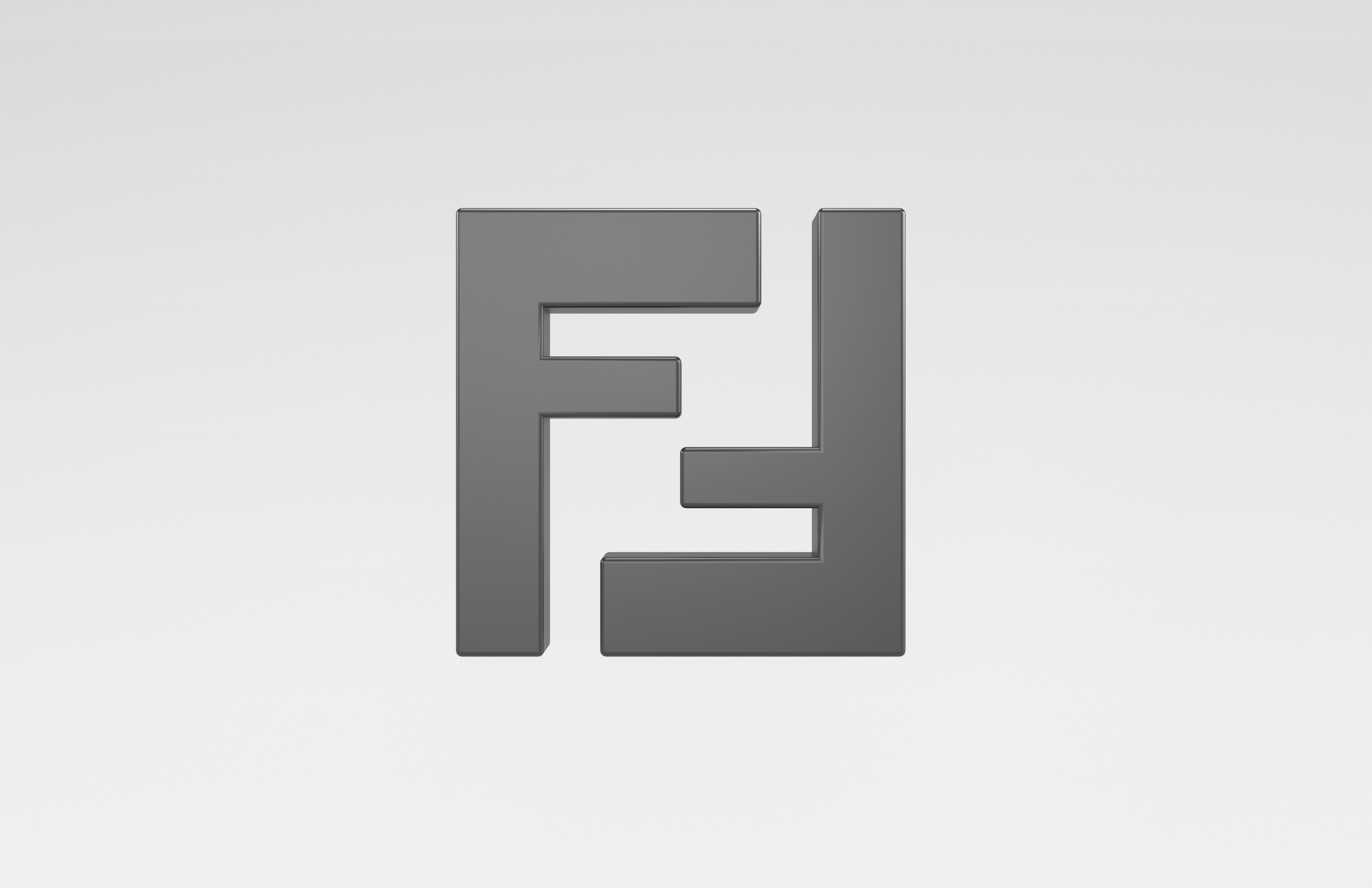 FENDI Logo v1 001 Free low-poly 3D model_2
