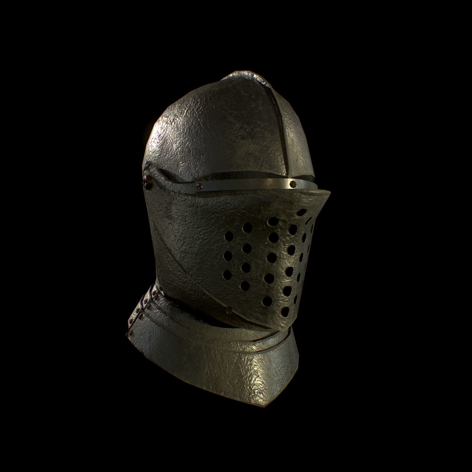 HIE Helmet D200130 Low-poly 3D model_3