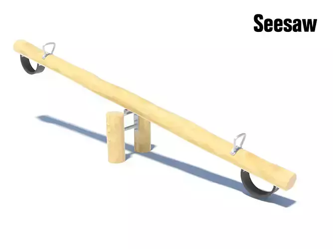 Wooden Robinia seesaw children playground