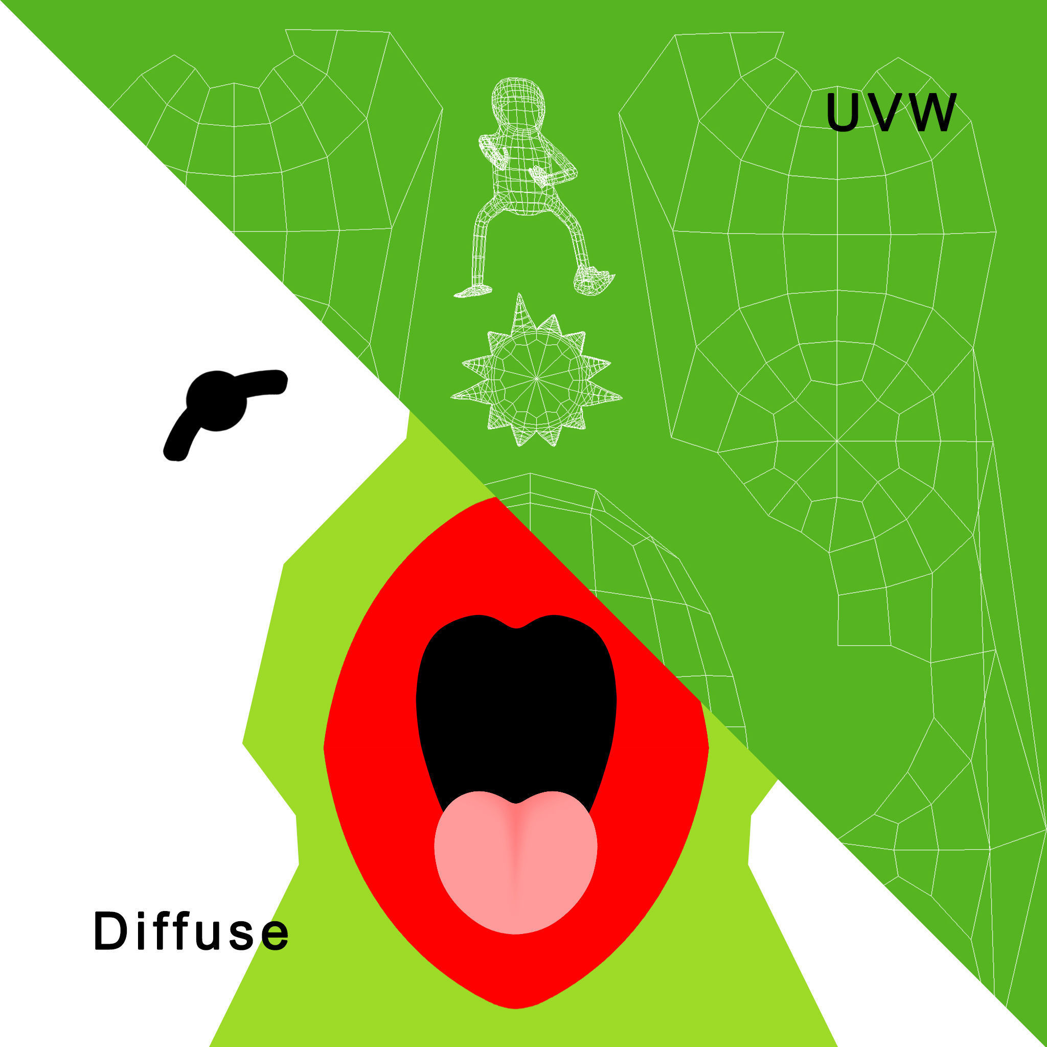 Kermit the Frog puppet 3D print model_7