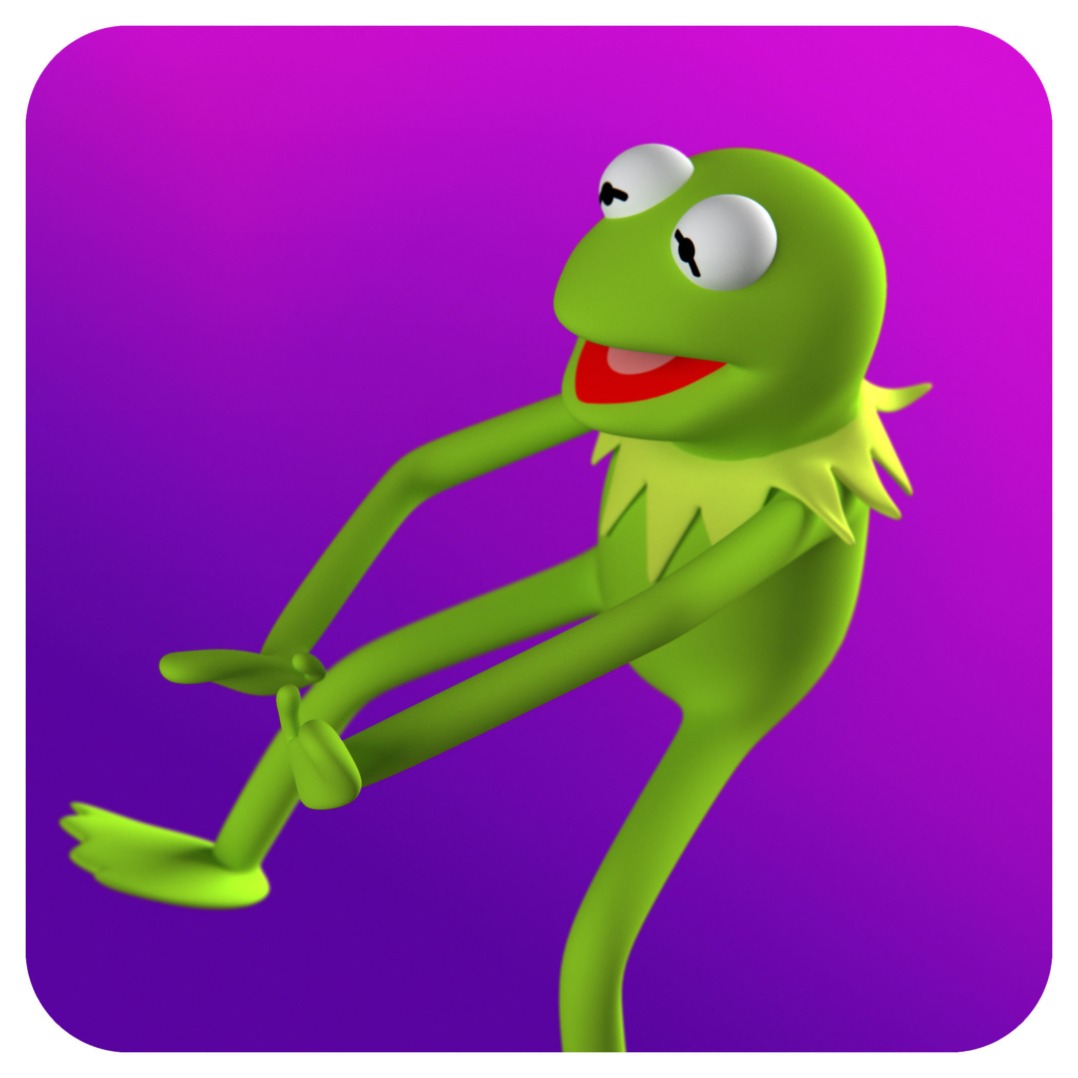 Kermit the Frog puppet 3D print model_2