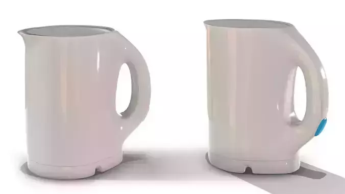Low Poly Kettle with handle