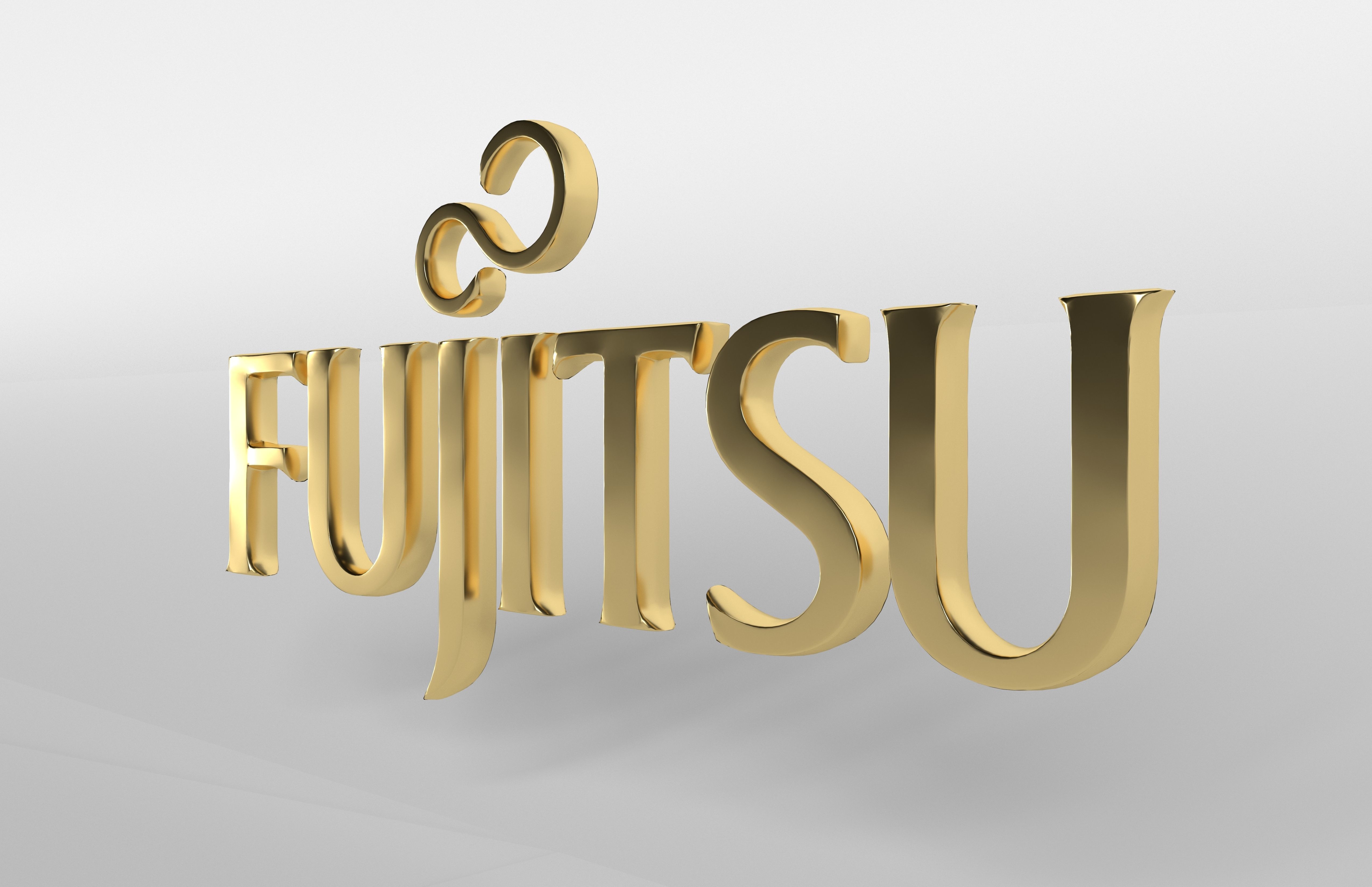 FUJITSU Logo v1 002 free VR / AR / low-poly 3D model | CGTrader