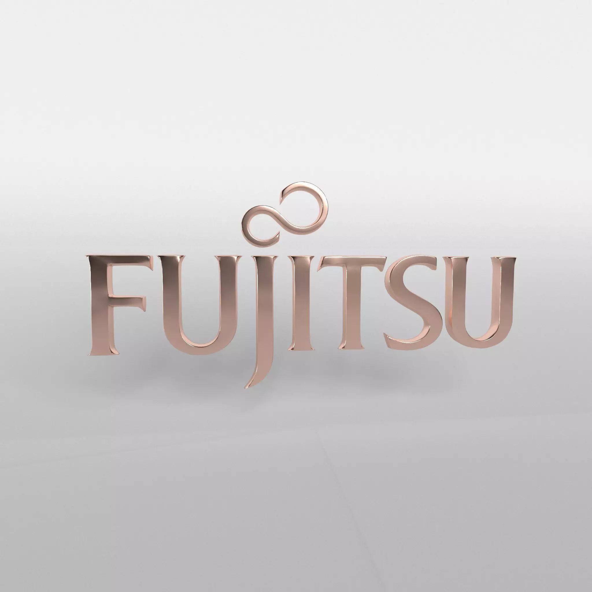 FUJITSU Logo v1 004 Free low-poly 3D model