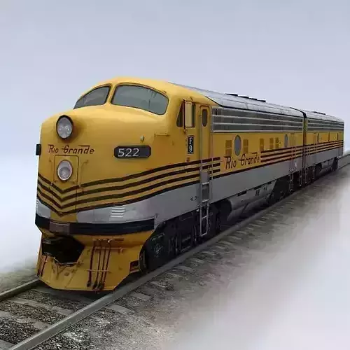 EMD F9 Low-poly 3D model
