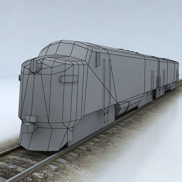 EMD F9 Low-poly 3D model_4