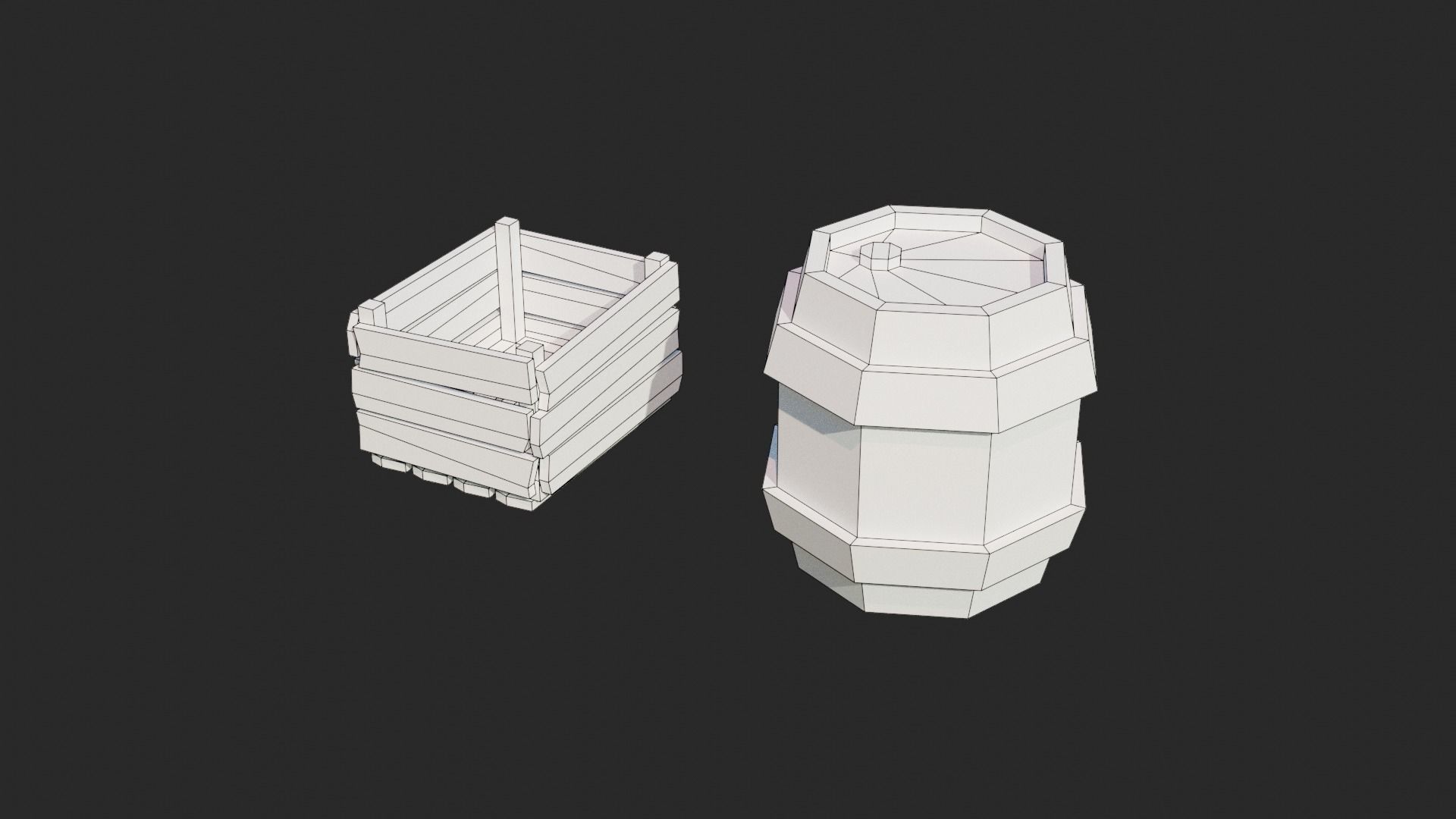 Cartoon Wild West Collection Low-poly 3D model_17