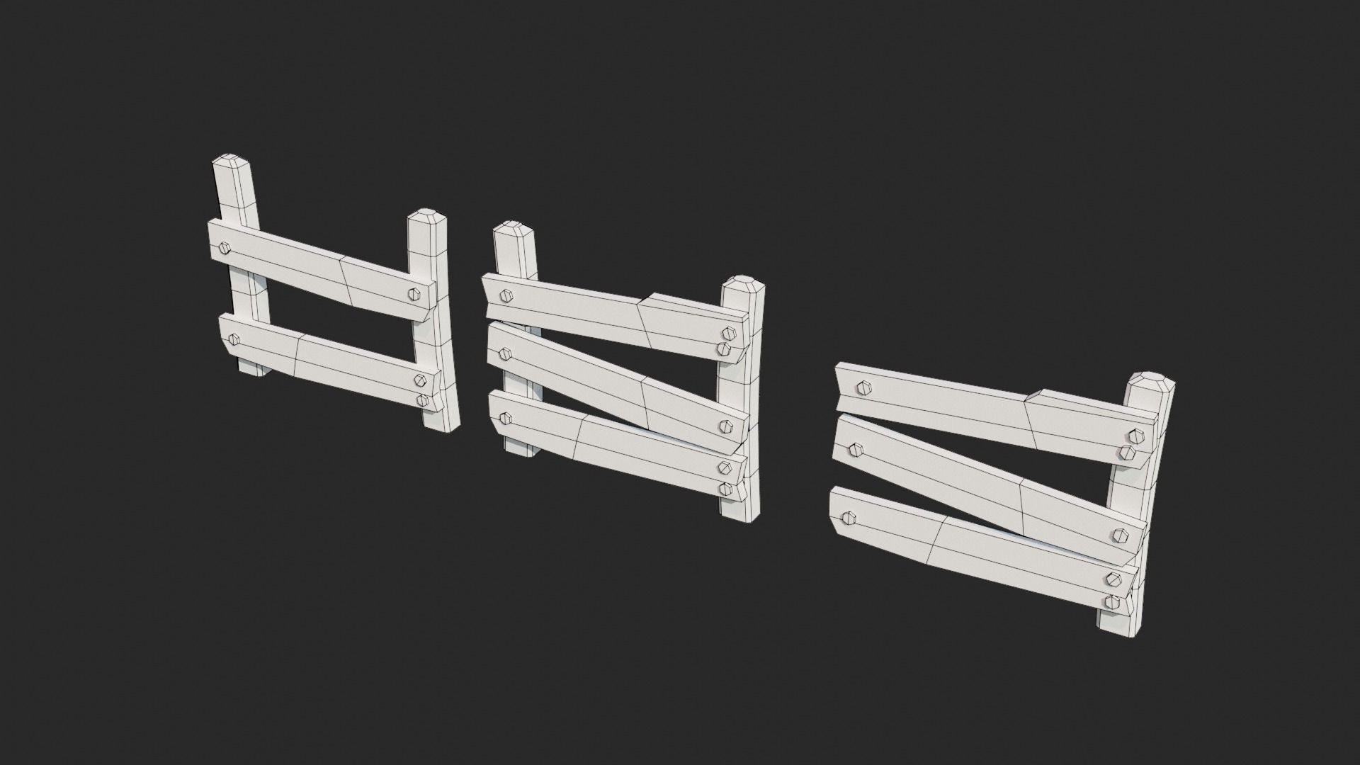 Cartoon Wild West Collection Low-poly 3D model_13