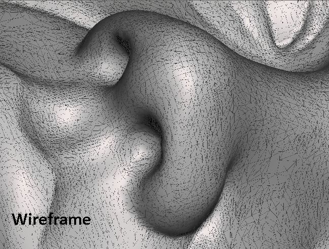 Woman Face 3d Model 3D print model_11