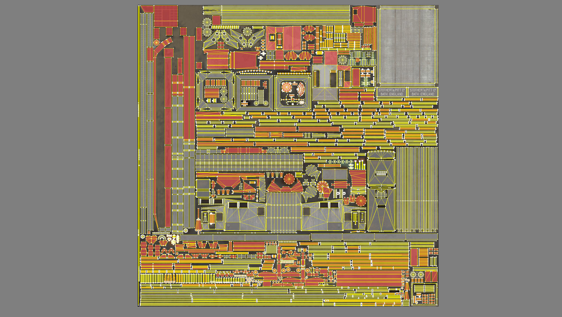 Crane STOTHERT-PITT with three liveries Low-poly 3D model_40