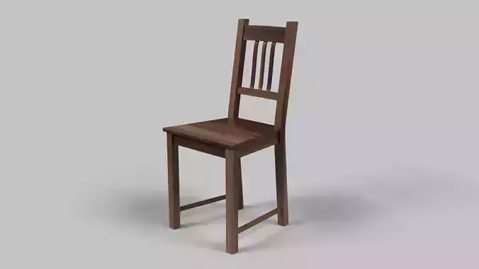 Simple wooden chair