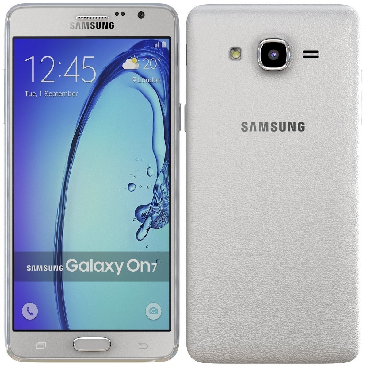 Samsung Galaxy On7 White 3D model_1