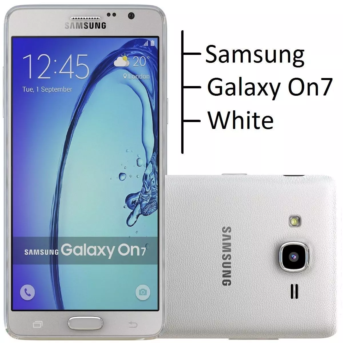 Samsung Galaxy On7 White 3D model_0