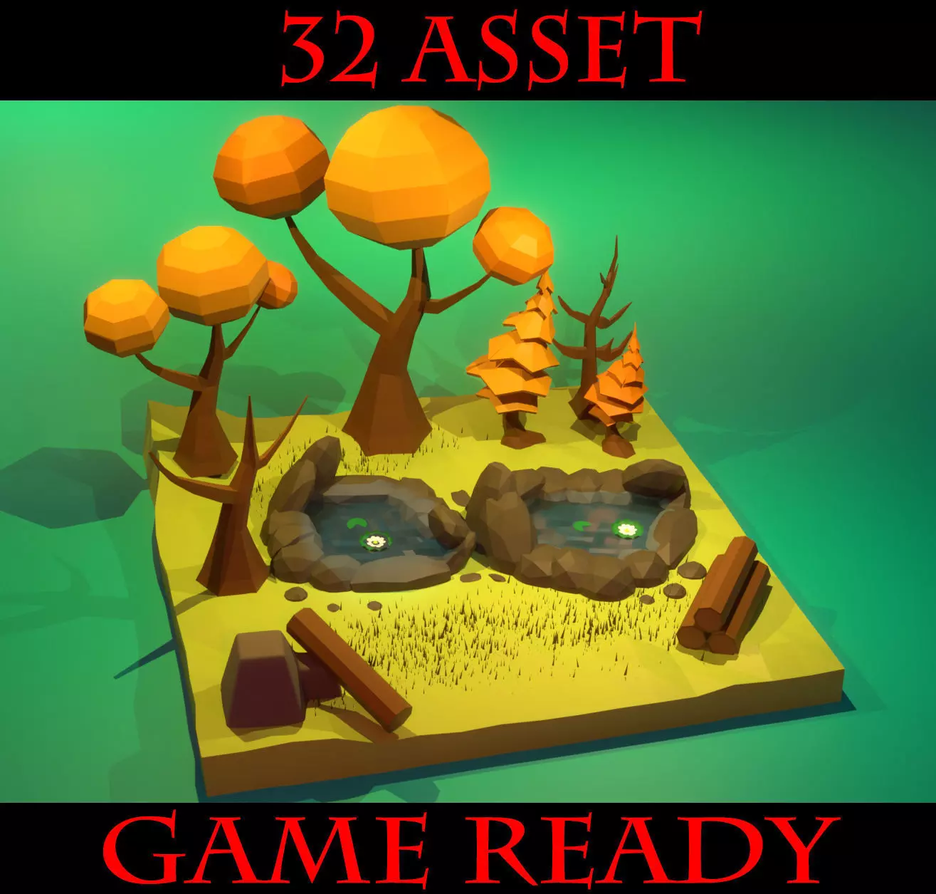 Low Poly Tree asset game ready Low-poly 3D model