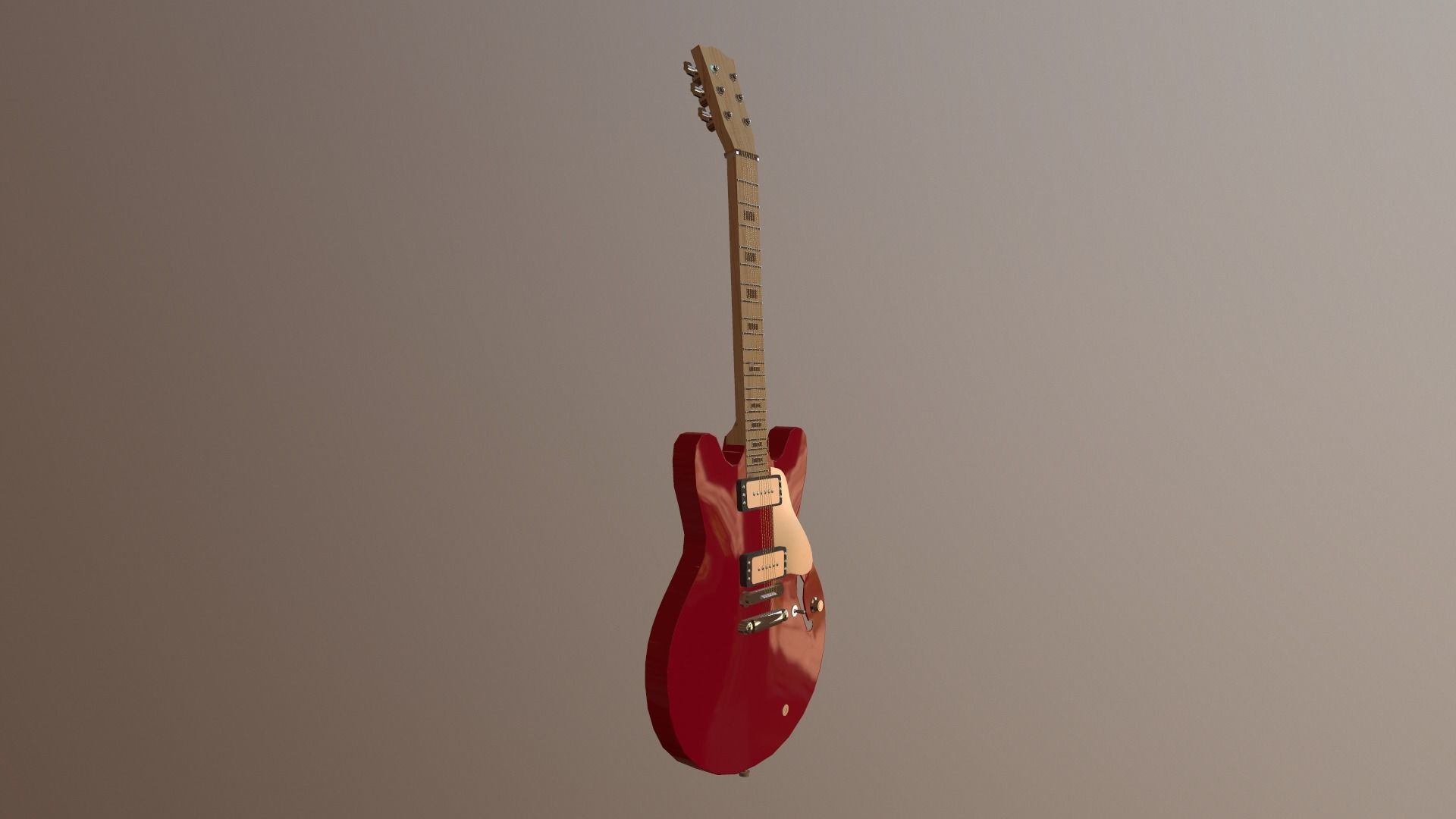Electrictric guiter yemaha Low-poly 3D model_5