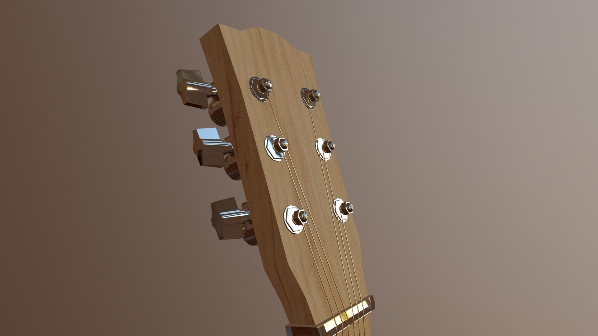 Electrictric guiter yemaha Low-poly 3D model_6