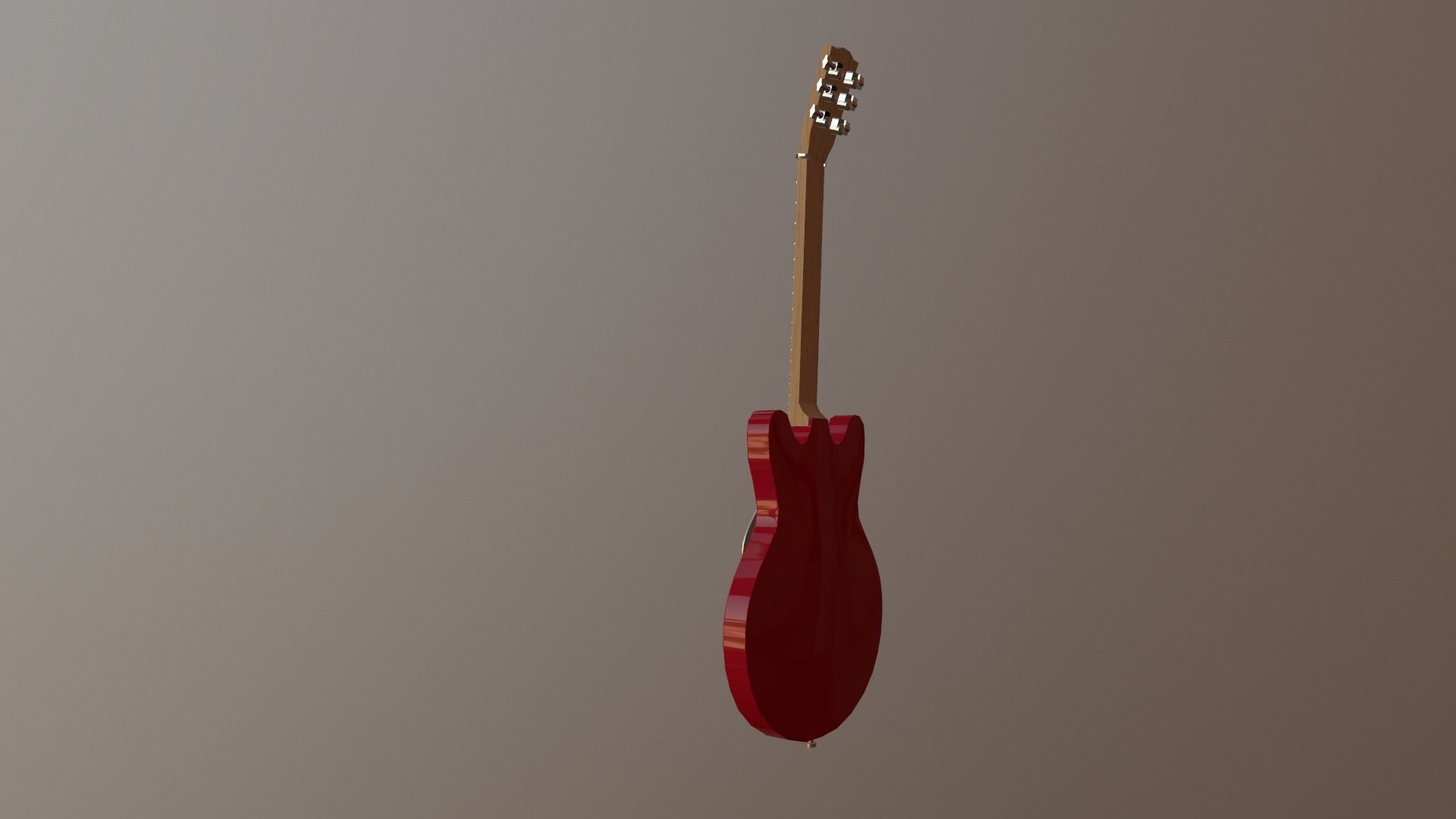 Electrictric guiter yemaha Low-poly 3D model_3