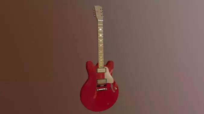 Electrictric guiter yemaha Low-poly 3D model