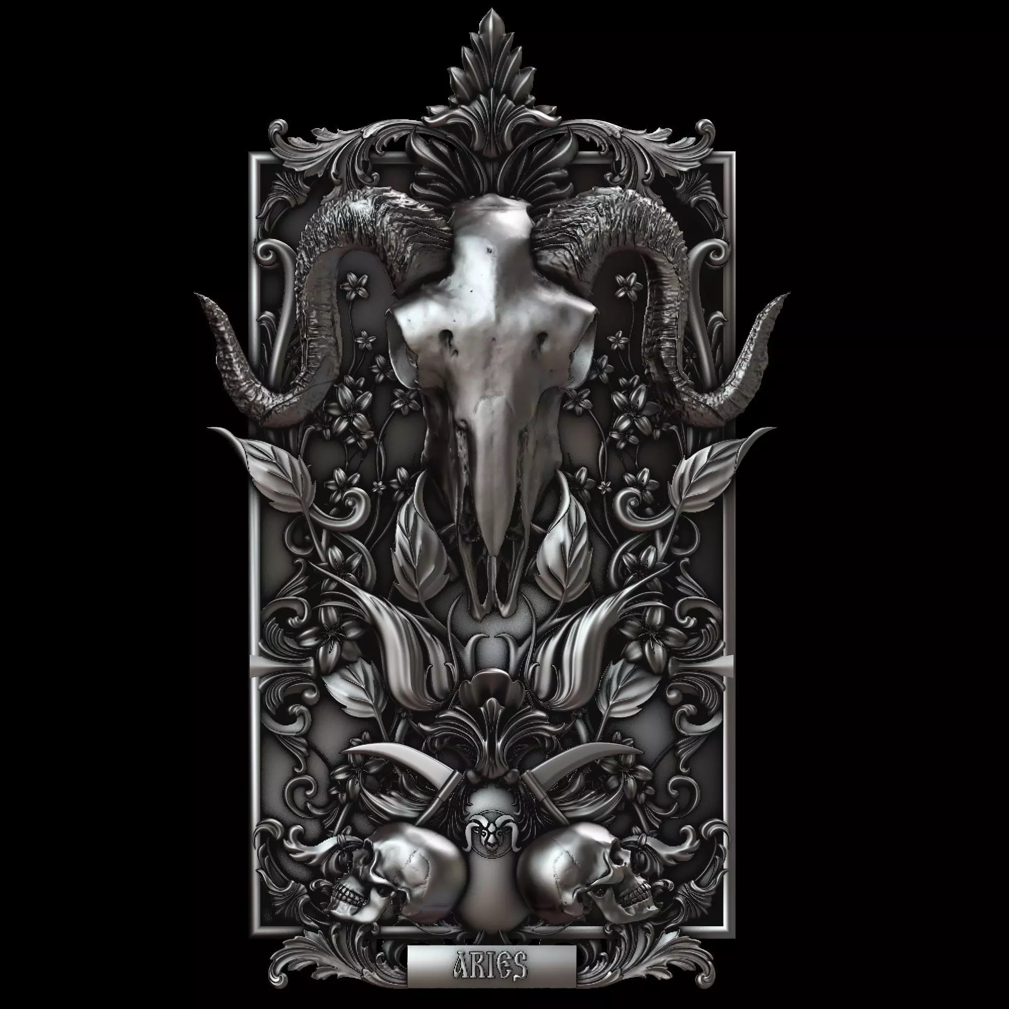 ARIES CNC 3D print model_0